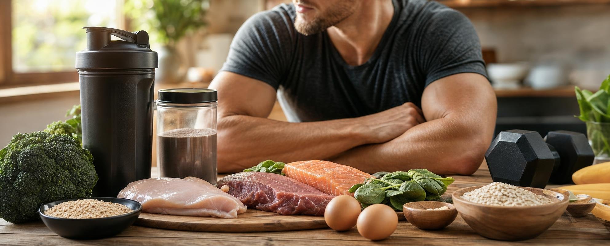 Gesund Muskeln aufbauen: Ernährung, Protein, Krafttraining und Supplements richtig kombinieren